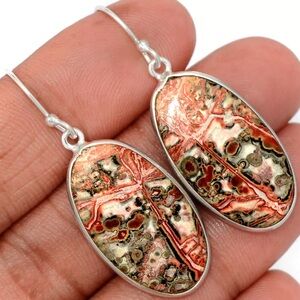 SOLD! Natural Leopard Skin Jasper set in 925 Sterling Silver